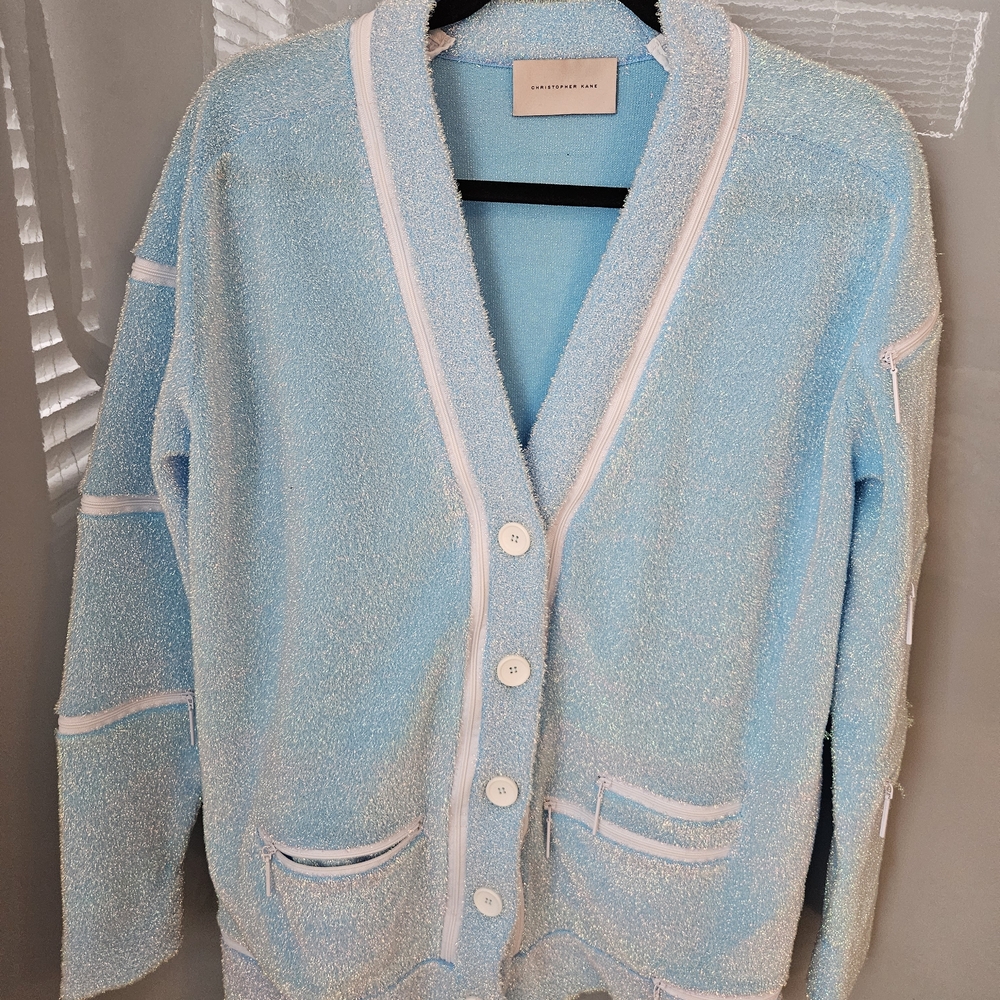 Christopher Kane Light Blue Cardigan